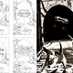Concept work (L) and final art (R), by Chris Koehler.